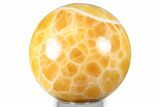 Polished Honeycomb Calcite Sphere - Utah #344849-1